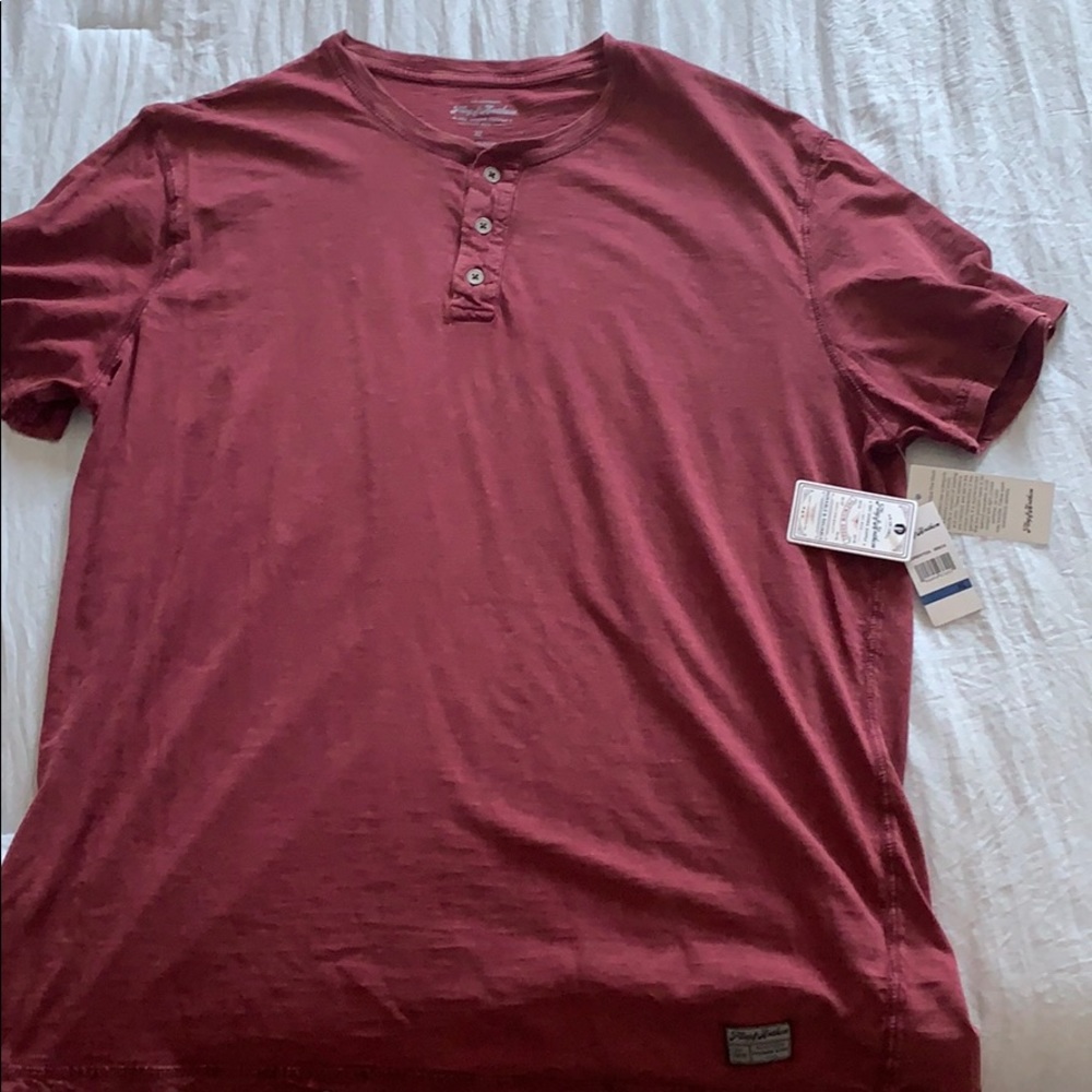 Brick Red Button Shirt